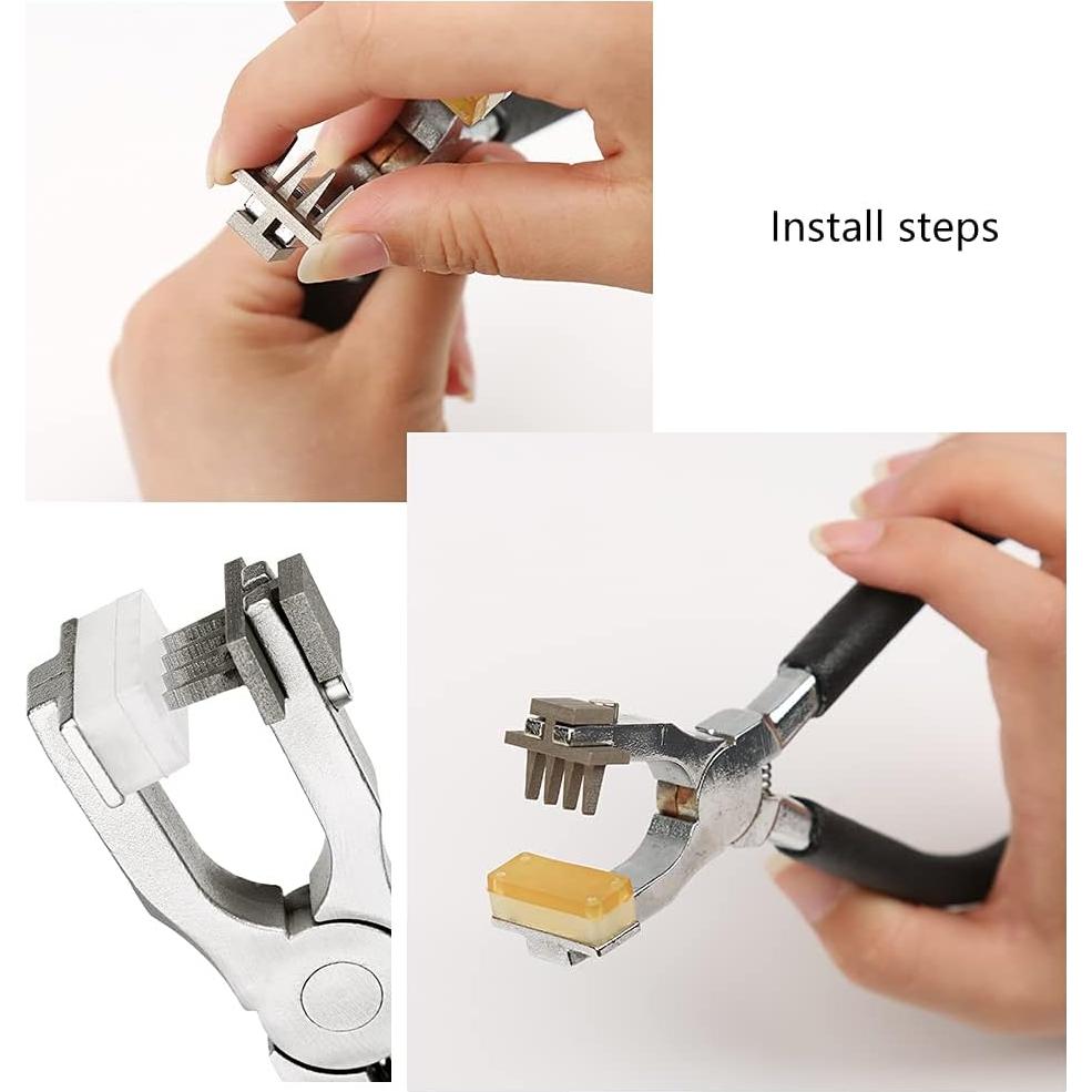 Perforadora de Agujeros BUTUZE 4mm con Agujas y Hilo para Cuero