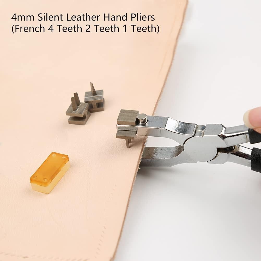 Perforadora de Agujeros BUTUZE 4mm con Agujas y Hilo para Cuero