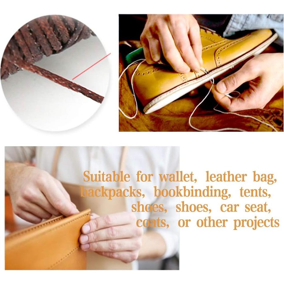 Perforadora de Agujeros BUTUZE 4mm con Agujas y Hilo para Cuero