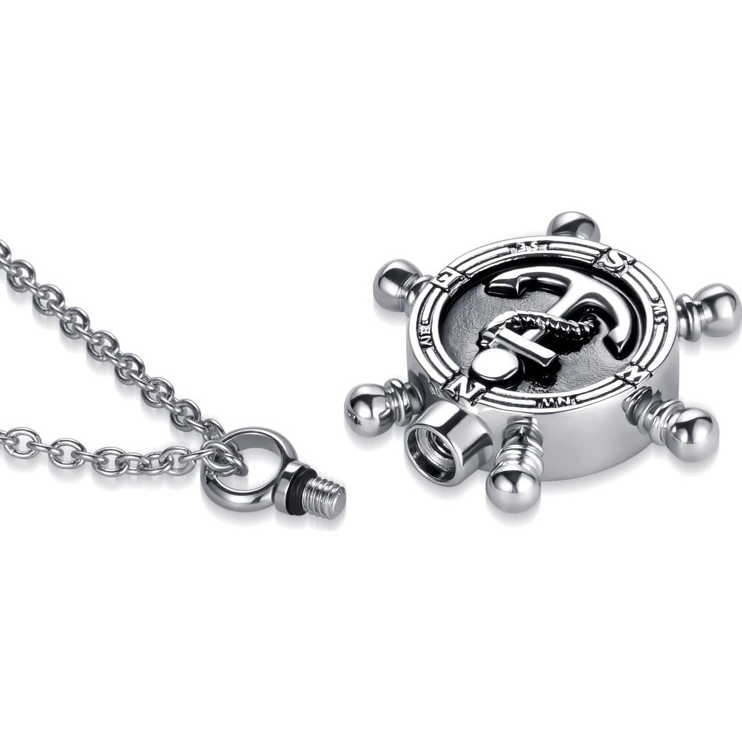 Collar Urna de Cremación Ancla YQSLIN para Cenizas 45 cm