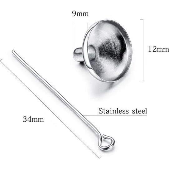 Collar Urna de Cremación Ancla YQSLIN para Cenizas 45 cm