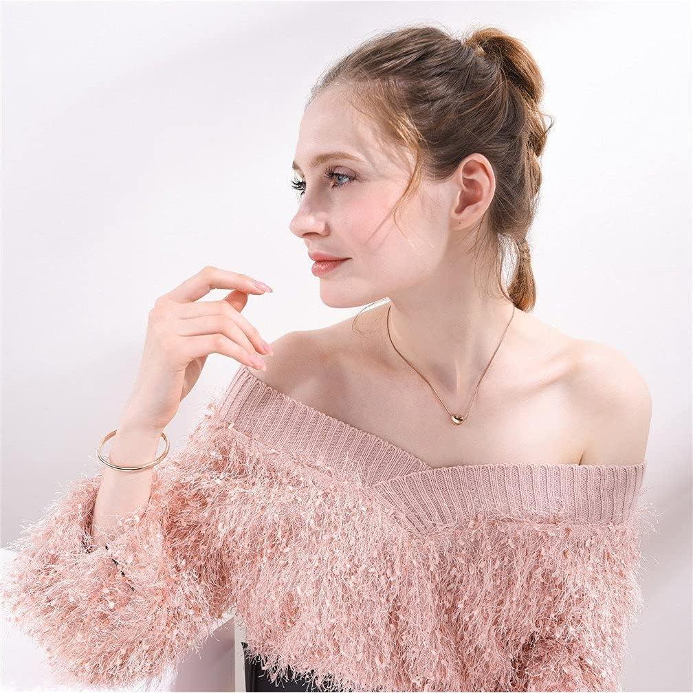 Collar Choker de Corazón U7 para Mujeres - Acero Inoxidable 18K