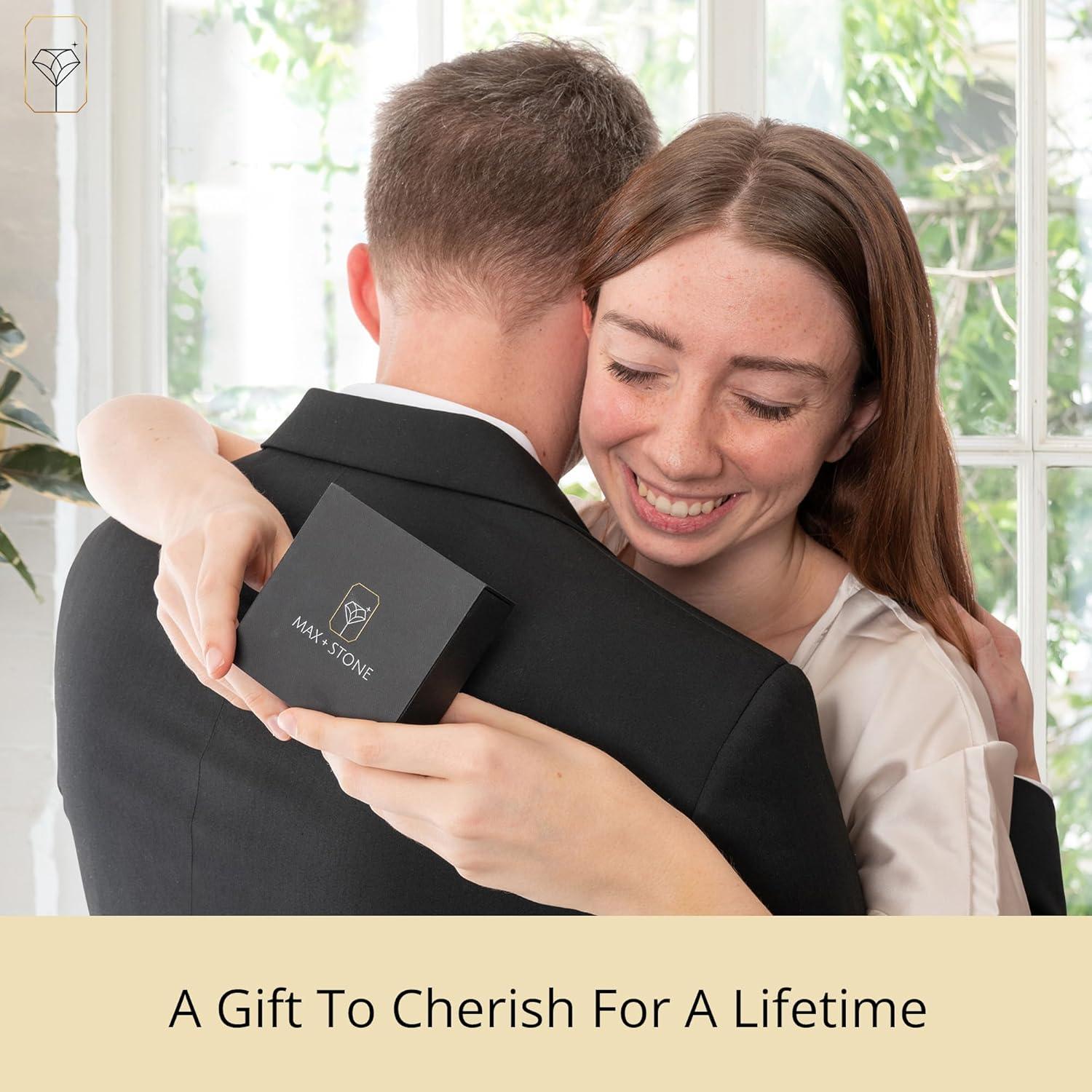 Collar de Corazón de Plata de Ley 925 MAX + STONE 45.72 cm