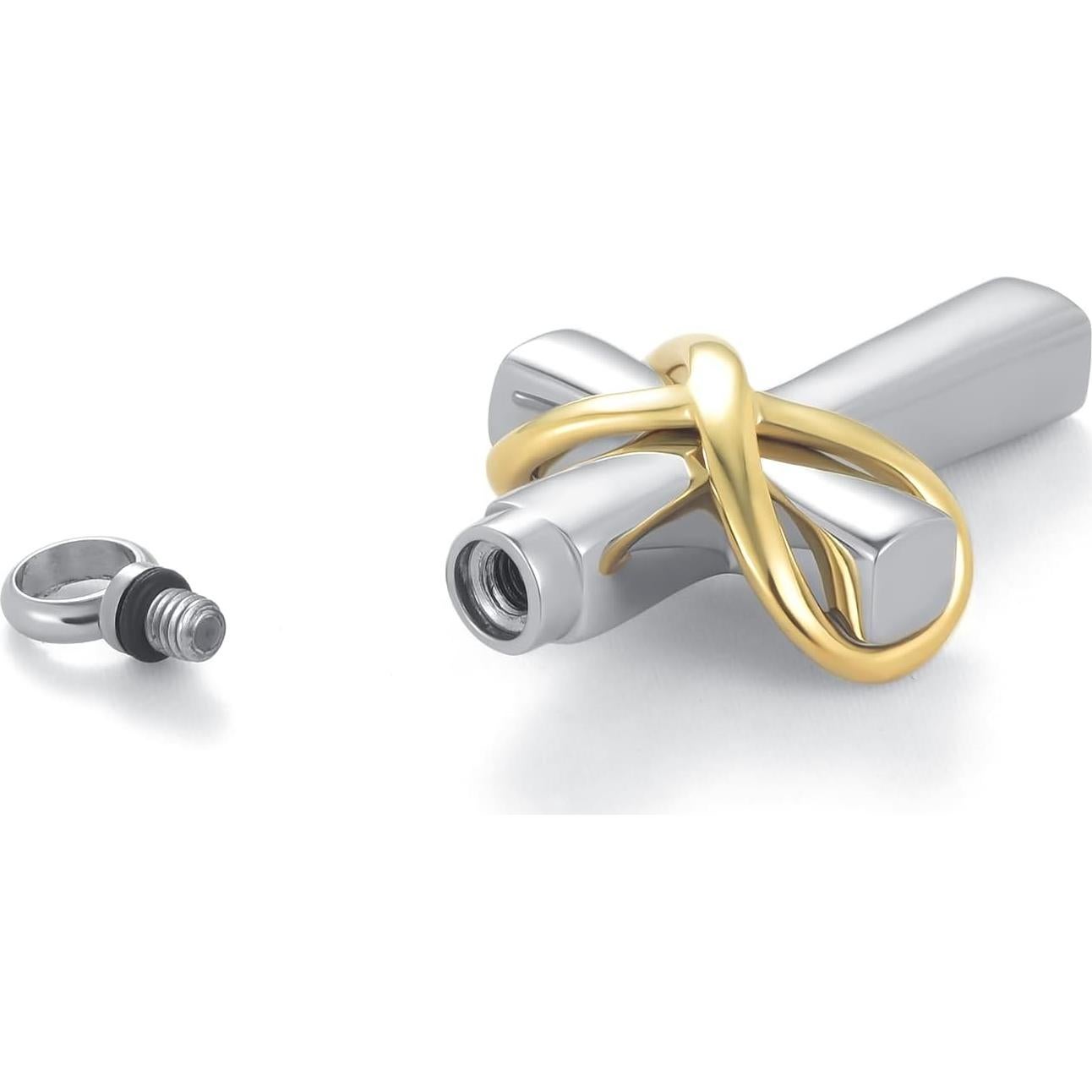 Collar de Urna Cruz DWJSu para Cenizas de Memoria