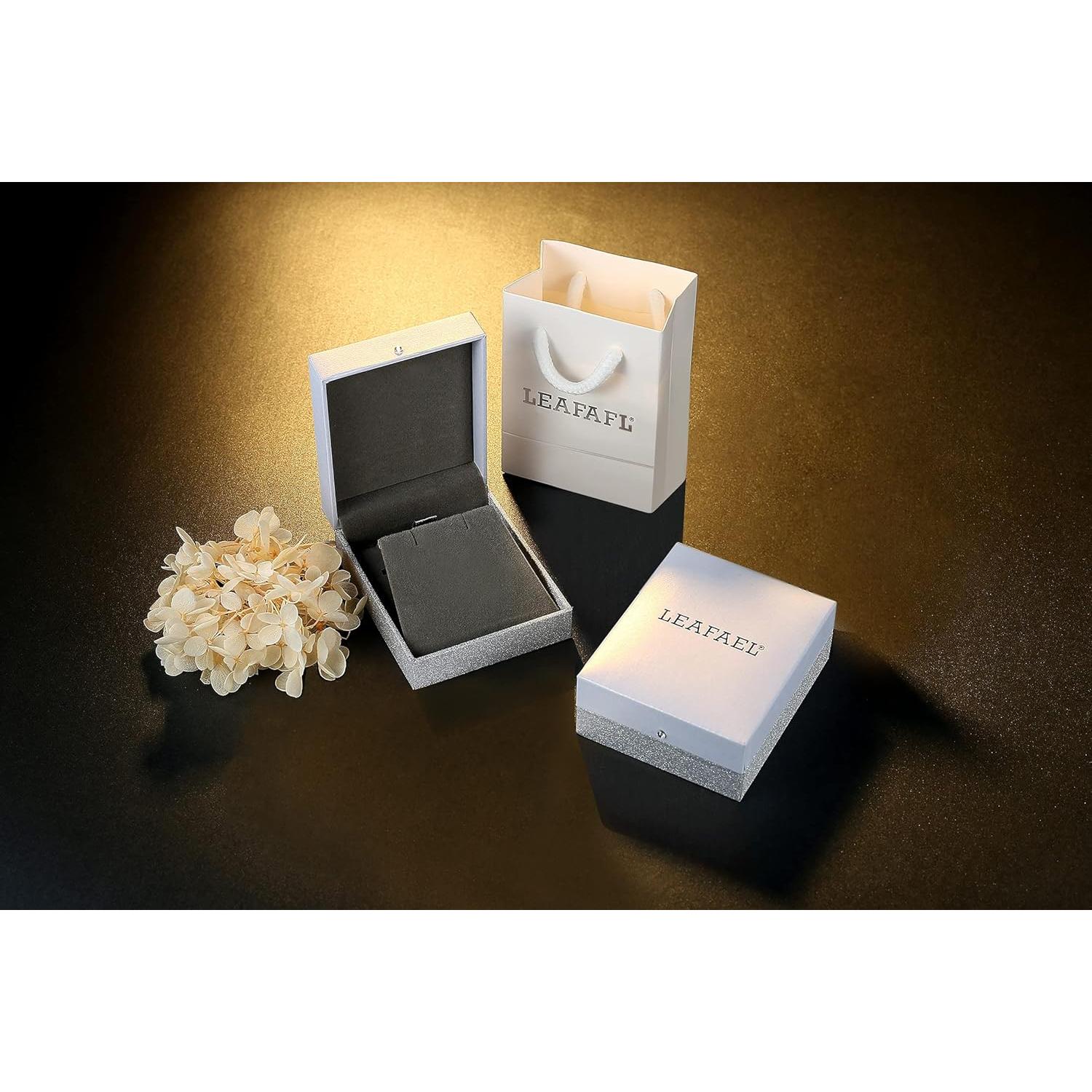 Collar Colgante Zodiacal Leafael con Cristales Premium 14K Oro Rosa