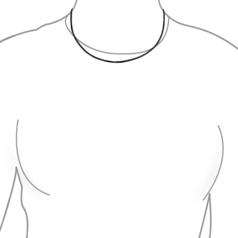 Collar de Seda Satinada Bling Jewelry 24" (60.96 cm) Plata .925