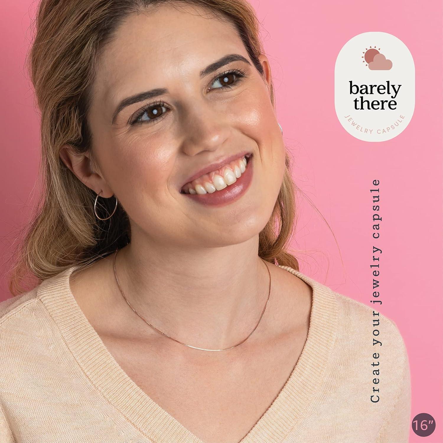 Collar de plata esterlina 925 KEZEF 24" hipoalergénico para mujeres