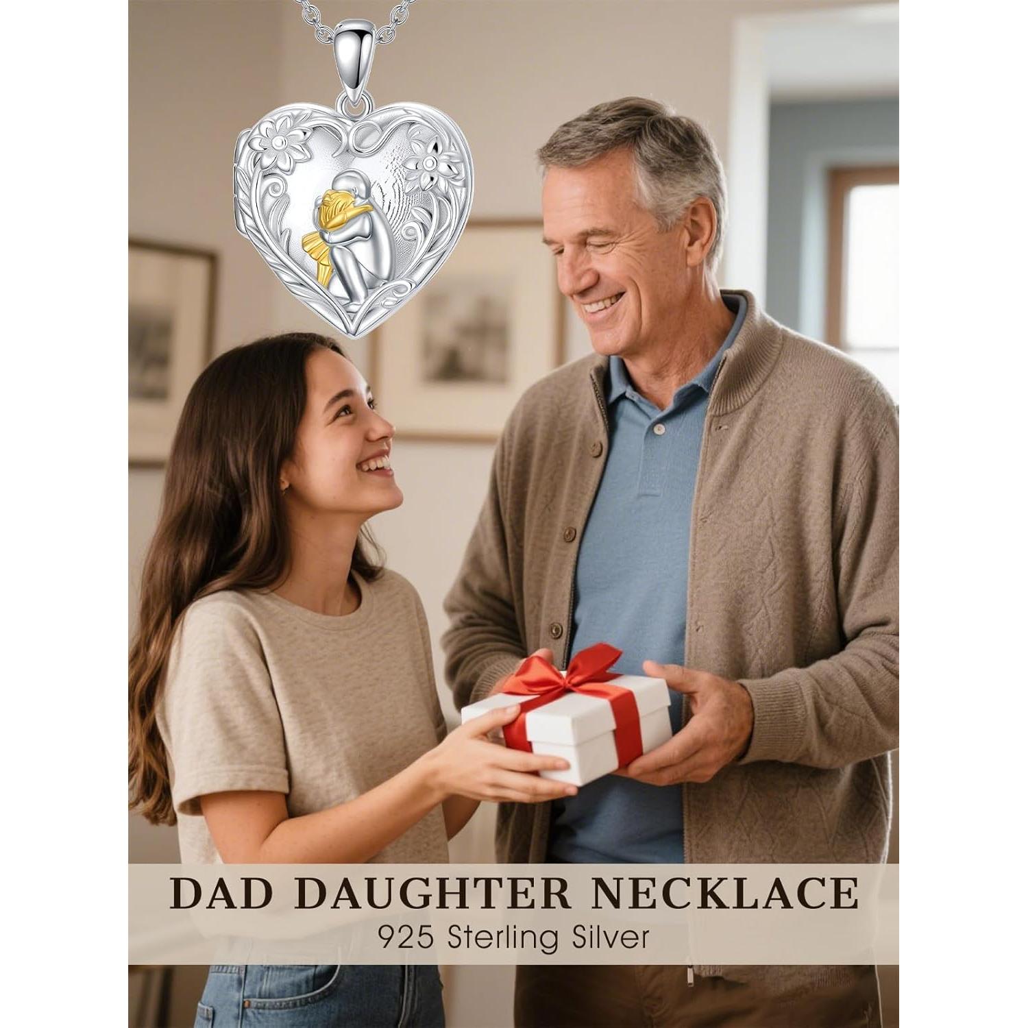 Collar Medallón Personalizado Plata Esterlina 925 para Hija