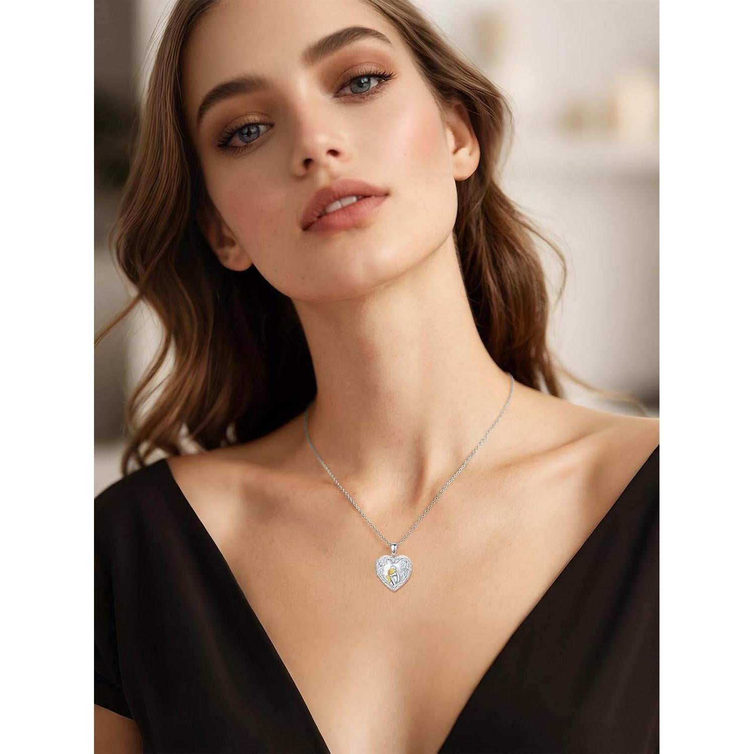 Collar Medallón Personalizado Plata Esterlina 925 para Hija