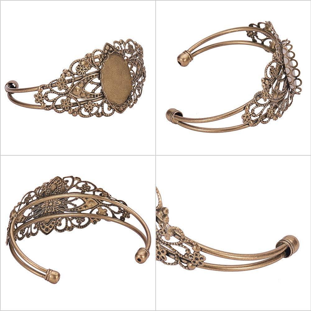 Juego de Pulseras DIY PH PandaHall 10 pcs con Cabochón Ovalado 25x18mm