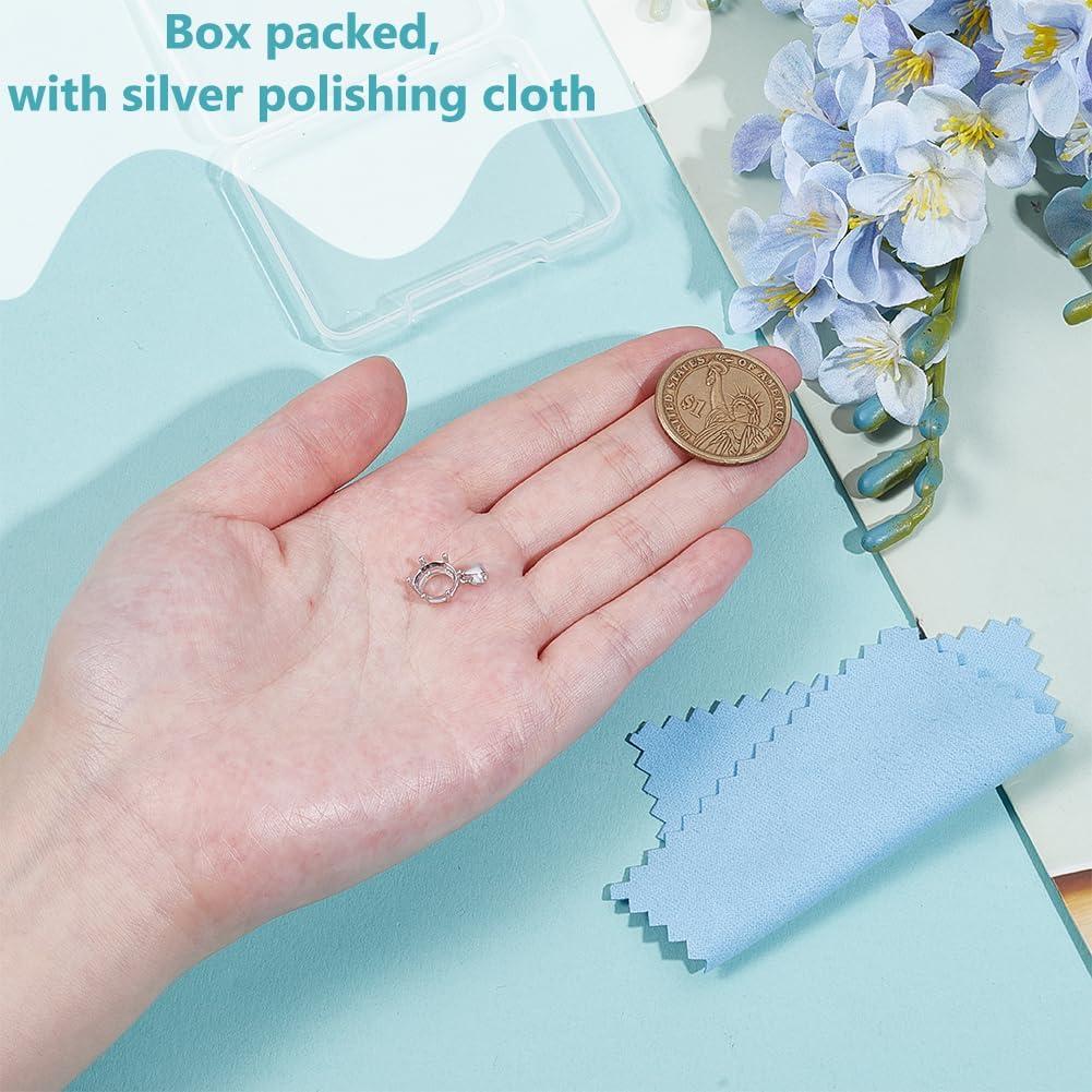 Colgante Redondo de Plata Esterlina 925 BENECREAT 12x9x5mm