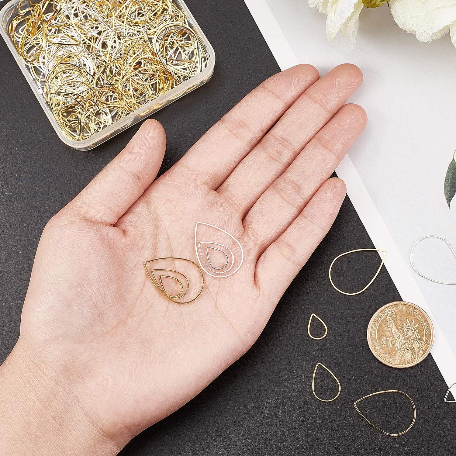 Aros Abiertos PH PandaHall 300pcs 3 Tamaños Oro Plata