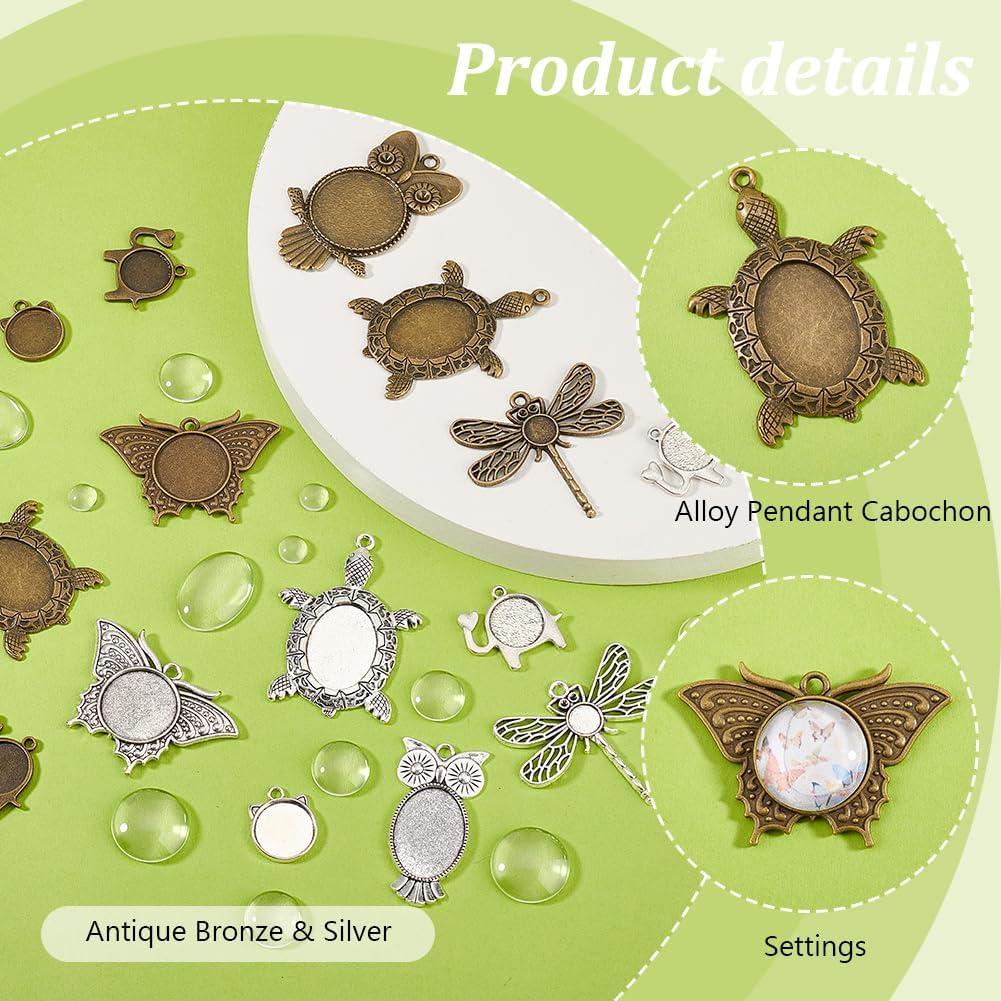 48 Piezas de Colgantes Bezel PH PandaHall para Joyería DIY