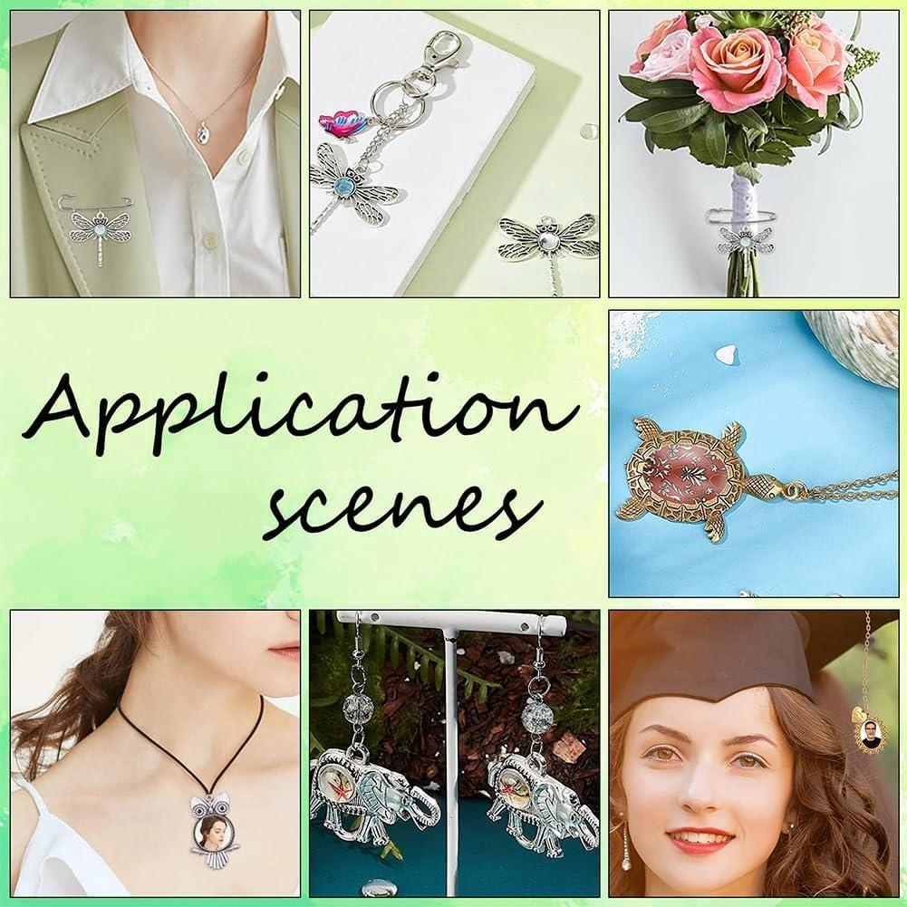 48 Piezas de Colgantes Bezel PH PandaHall para Joyería DIY