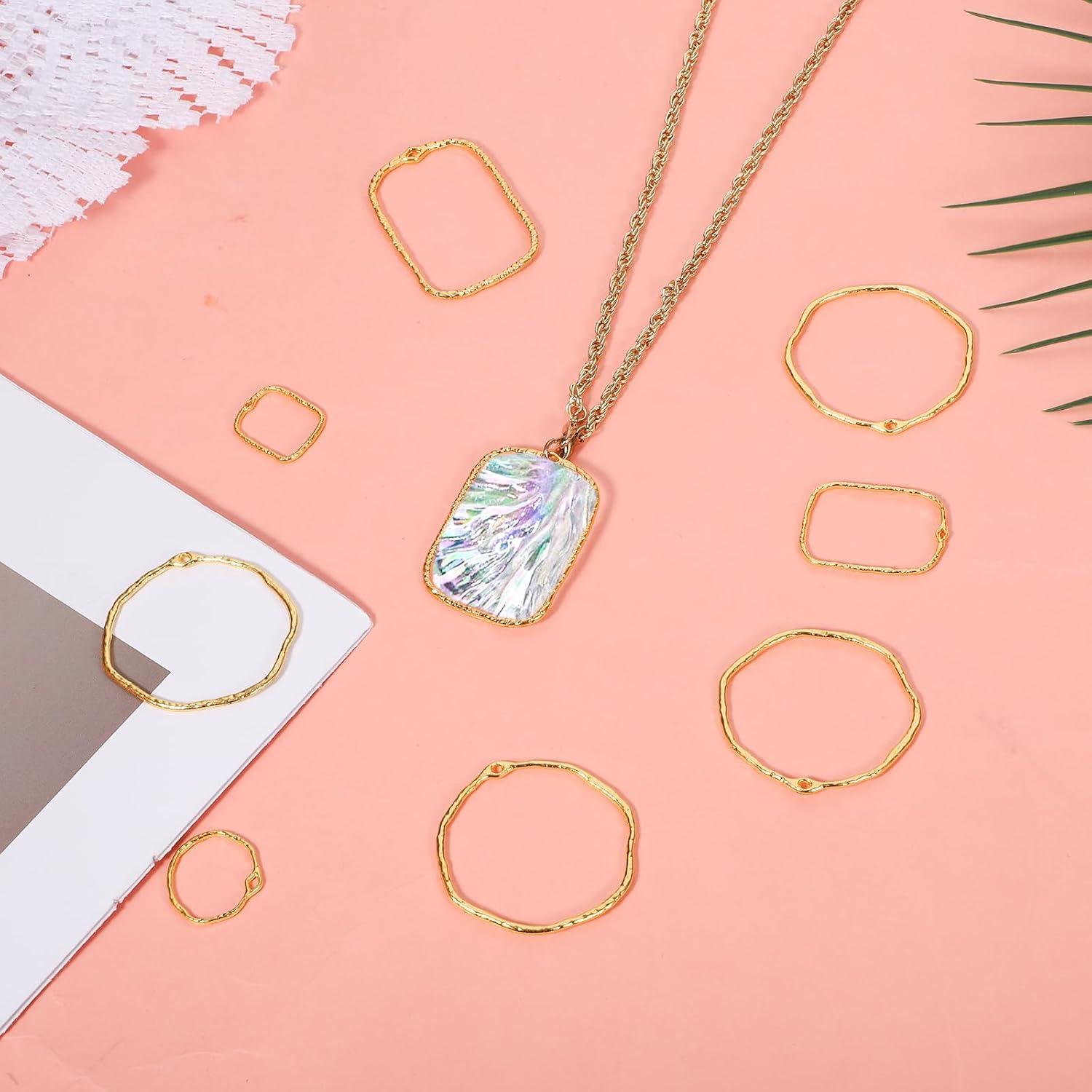 48 Piezas Bezel Abiertas Vin Beauty para Joyería de Resina