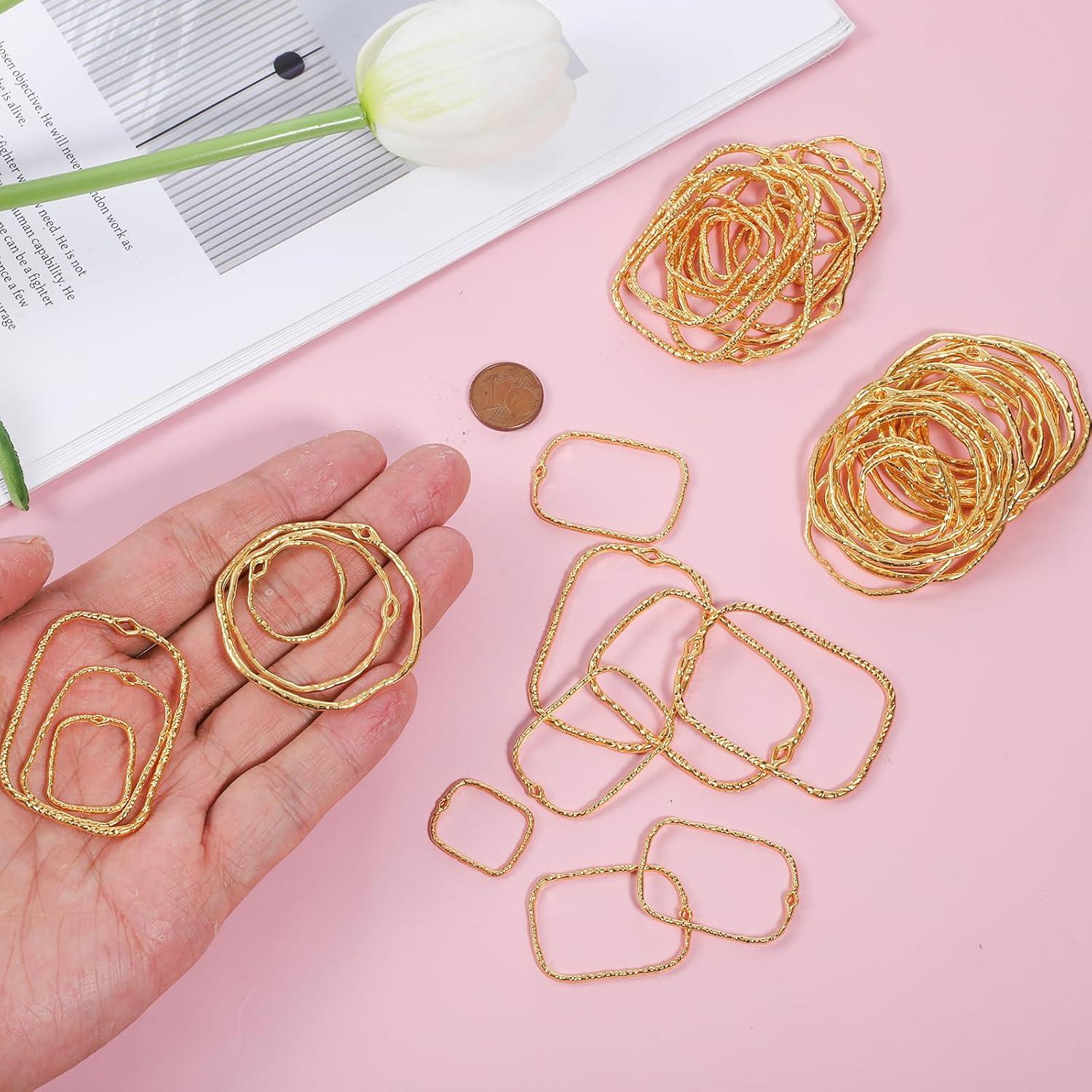 48 Piezas Bezel Abiertas Vin Beauty para Joyería de Resina