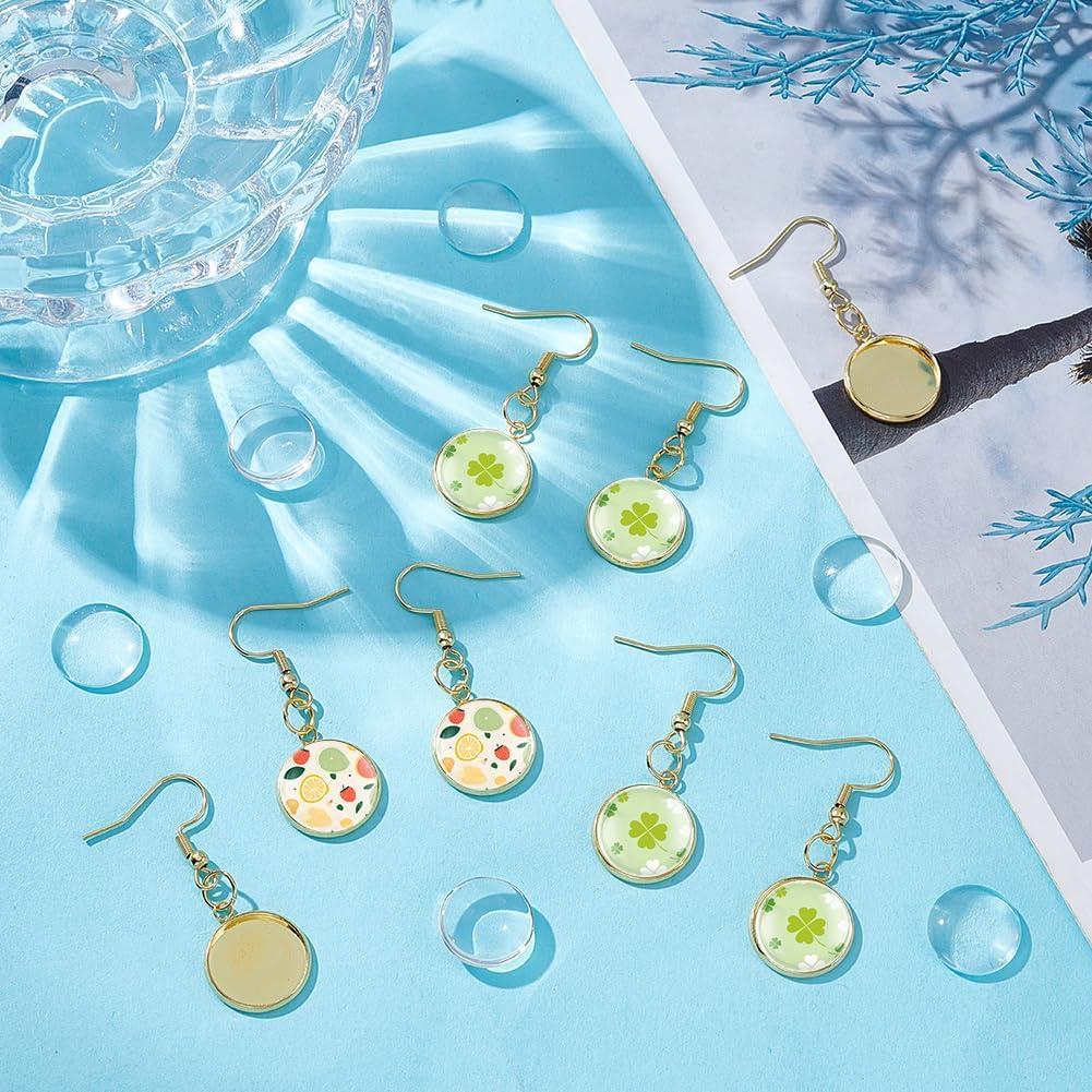 15 Pares Pendientes Colgantes UNICRAFTALE con Bandejas 14mm