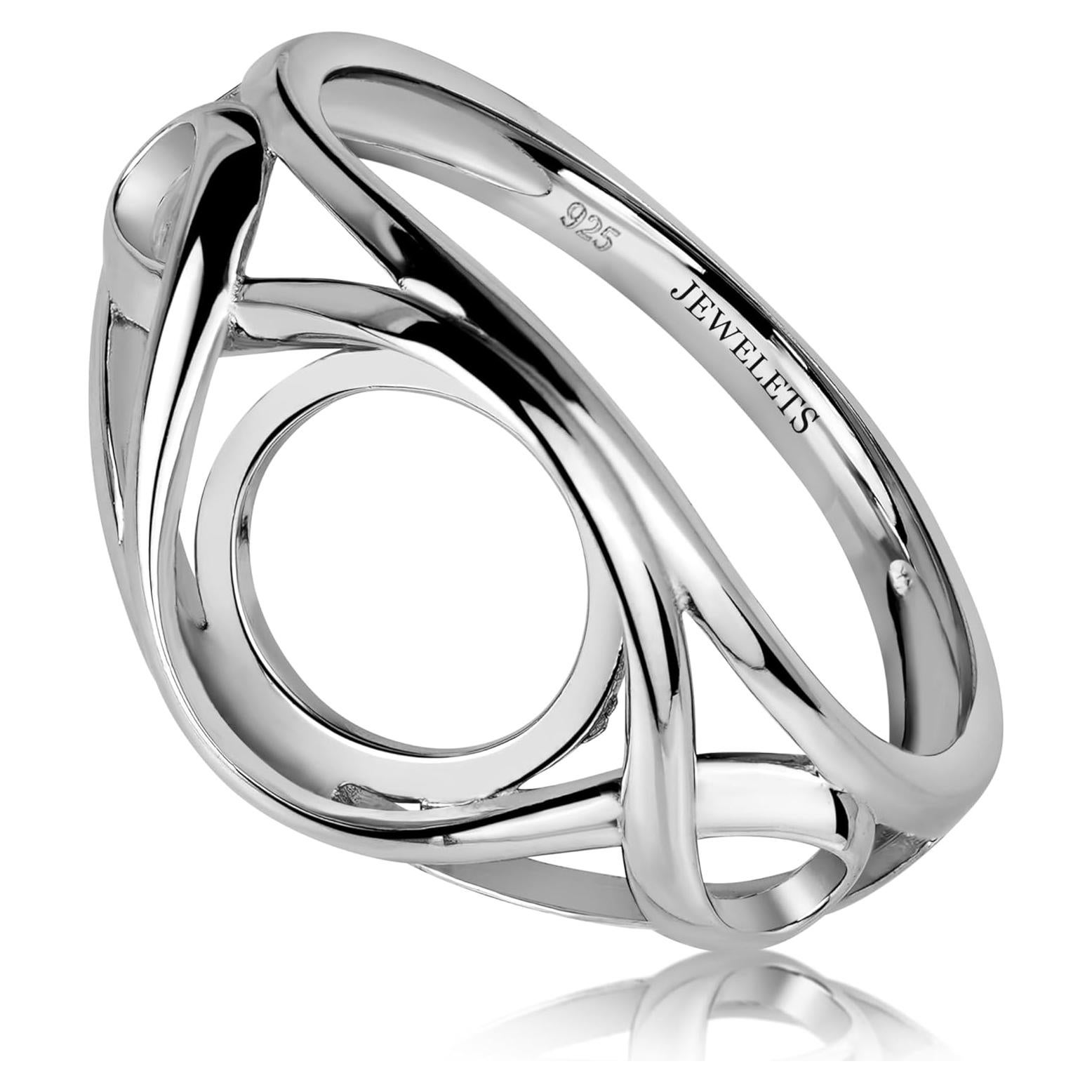 Anillo Celta 925 Jewelets 10 mm Chapado en Rodio