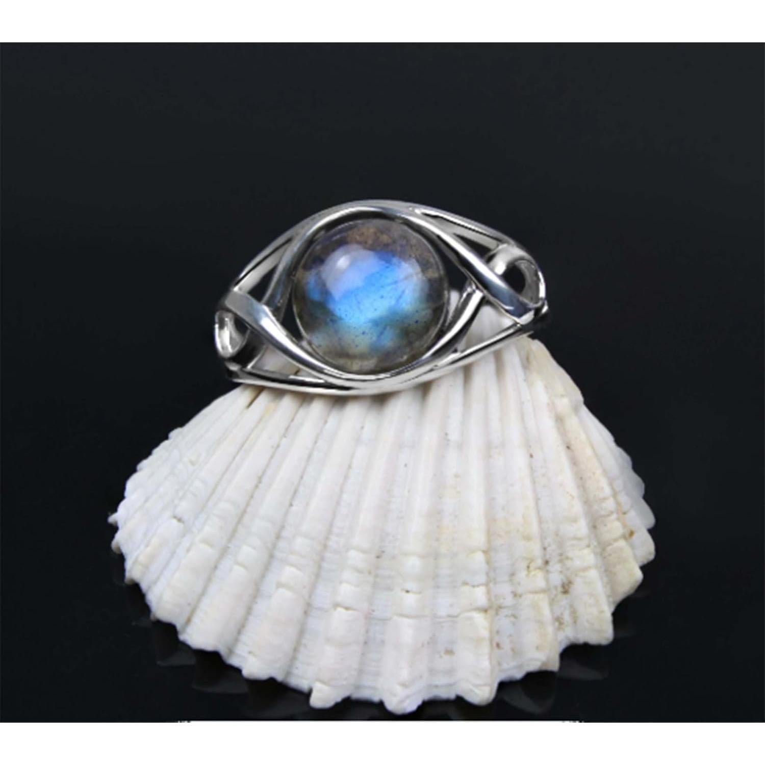 Anillo Celta 925 Jewelets 10 mm Chapado en Rodio