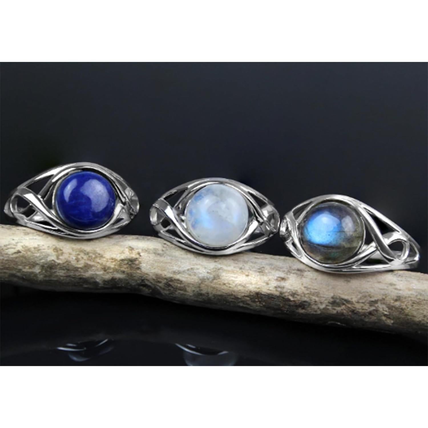 Anillo Celta 925 Jewelets 10 mm Chapado en Rodio