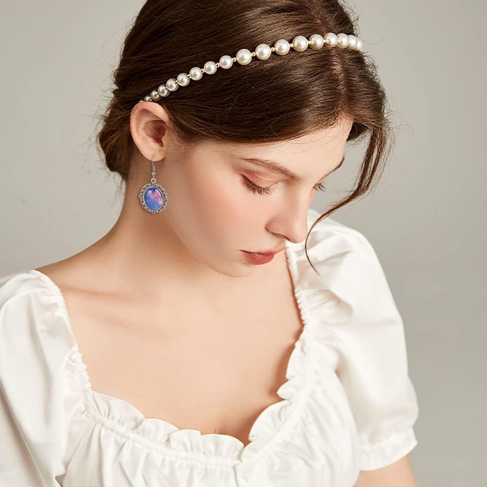 Kissitty 50 Piezas Cabochón Ovalado Plata Antigua 18x13mm