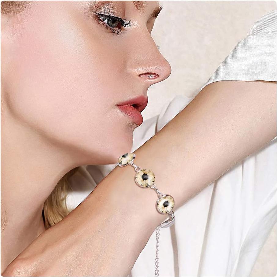 PH PandaHall 10pcs Pulsera Ajustable Plata y Dorado 12mm