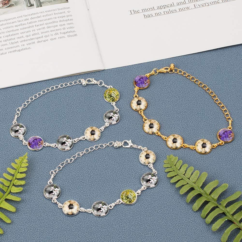 PH PandaHall 10pcs Pulsera Ajustable Plata y Dorado 12mm