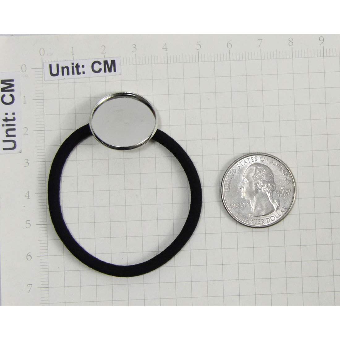 Banda para el cabello ALLinONE con marco de cabochón 25mm plata