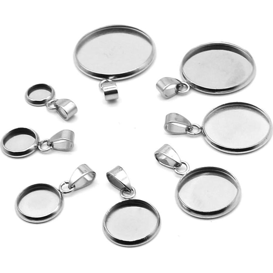 Kit 20 Bandejas Colgantes Acero Inoxidable EXCEART 14mm