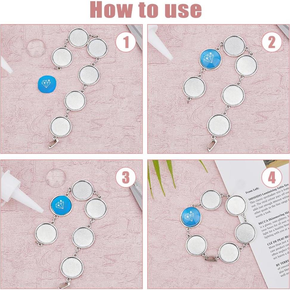 Kit de Fabricación de Pulseras DICOSMETIC 6 Piezas Platino