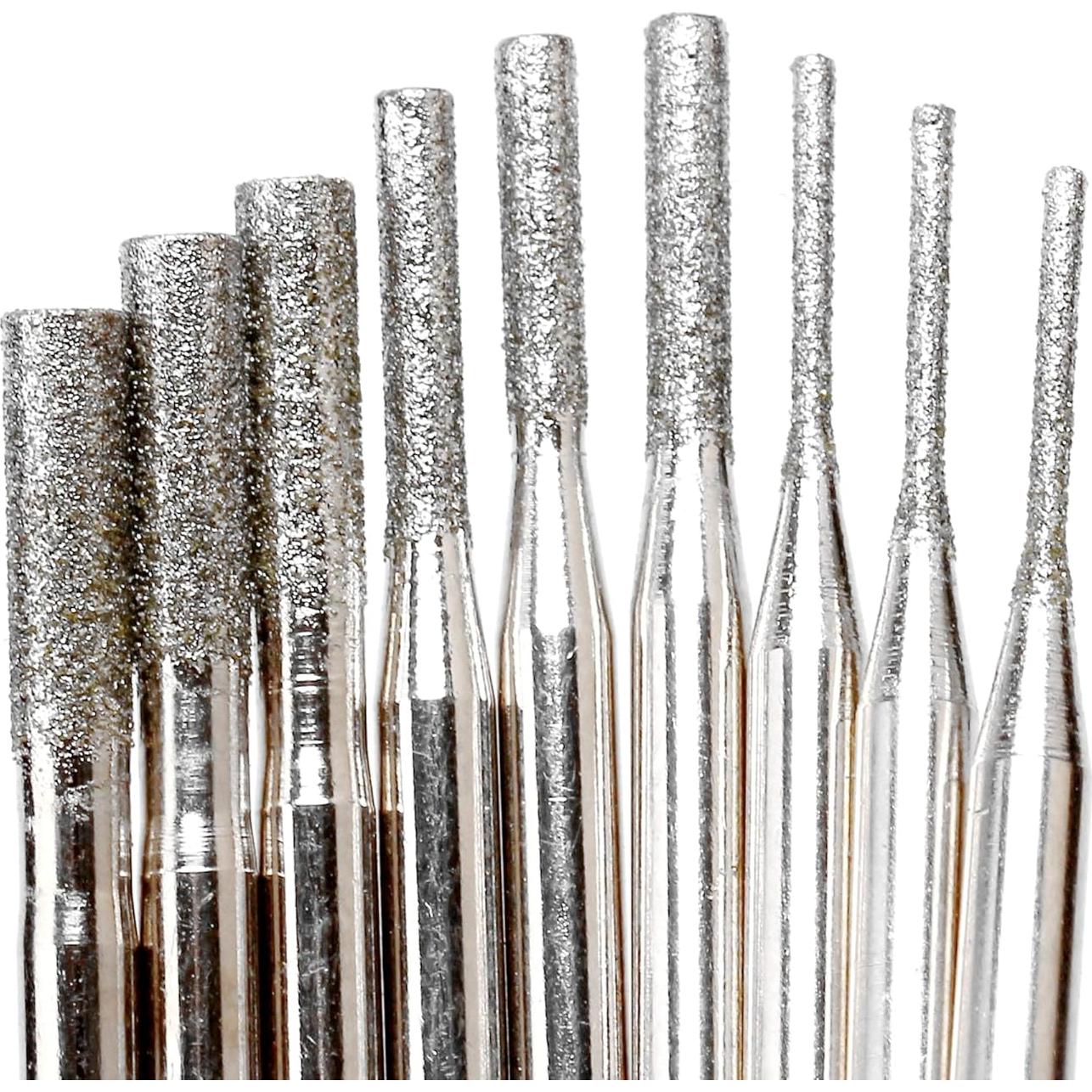 Kit de Brocas de Diamante JINGLING 1-2-3mm para Dremel 30Pcs