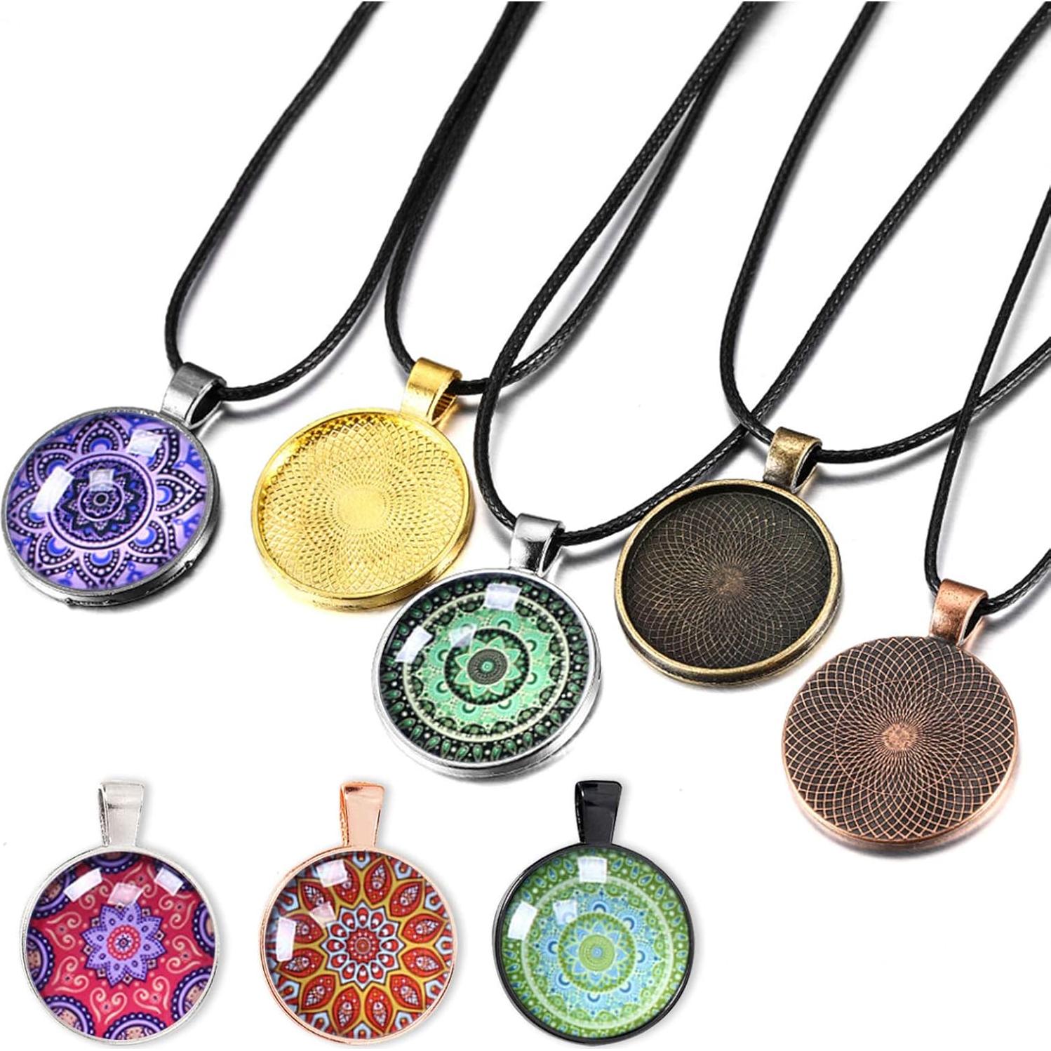 80 Piezas Bandejas Redondas Bezel Oubaka 25mm 8 Colores