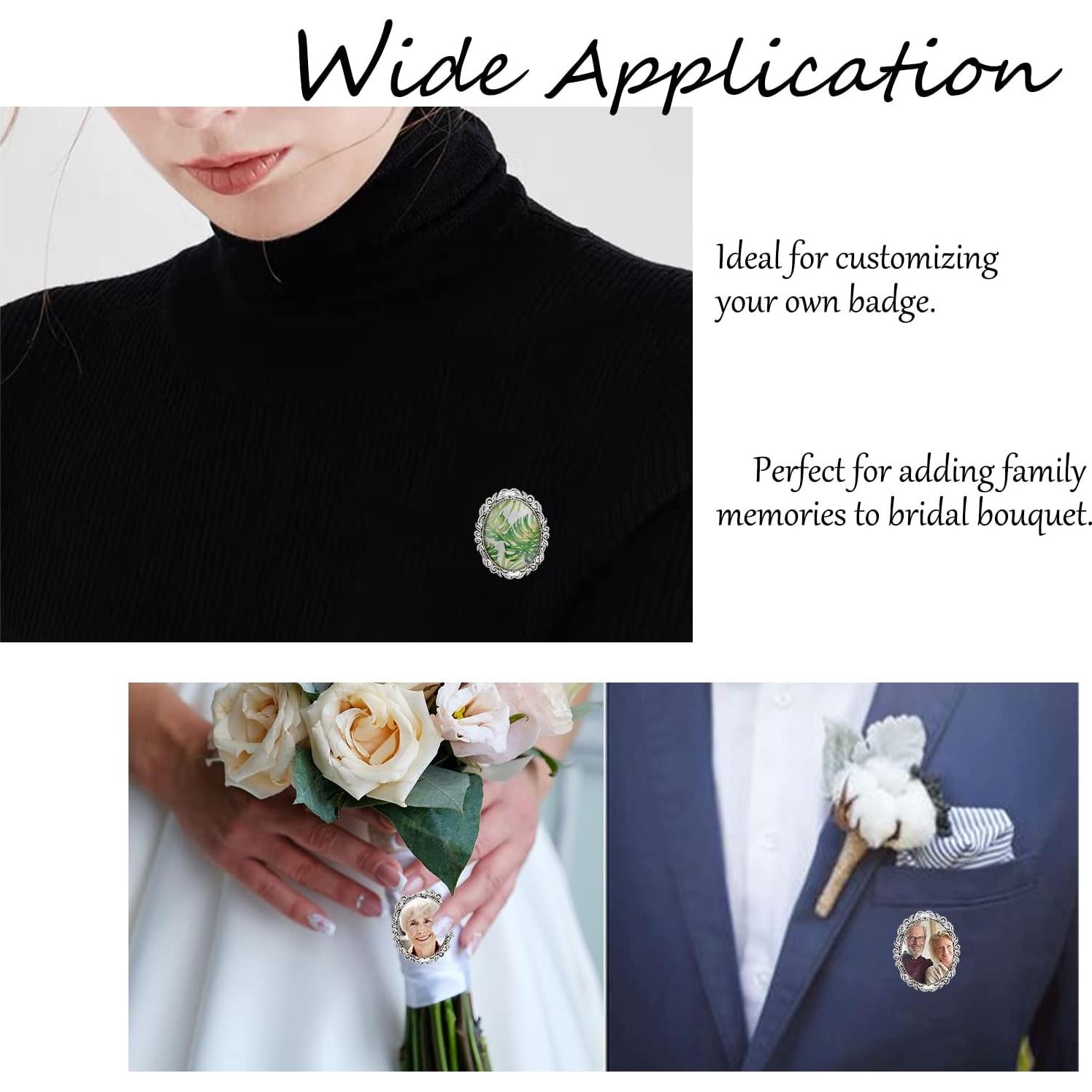 Kit 10 Broches Ovalados PH PandaHall Aleación 4x3cm DIY