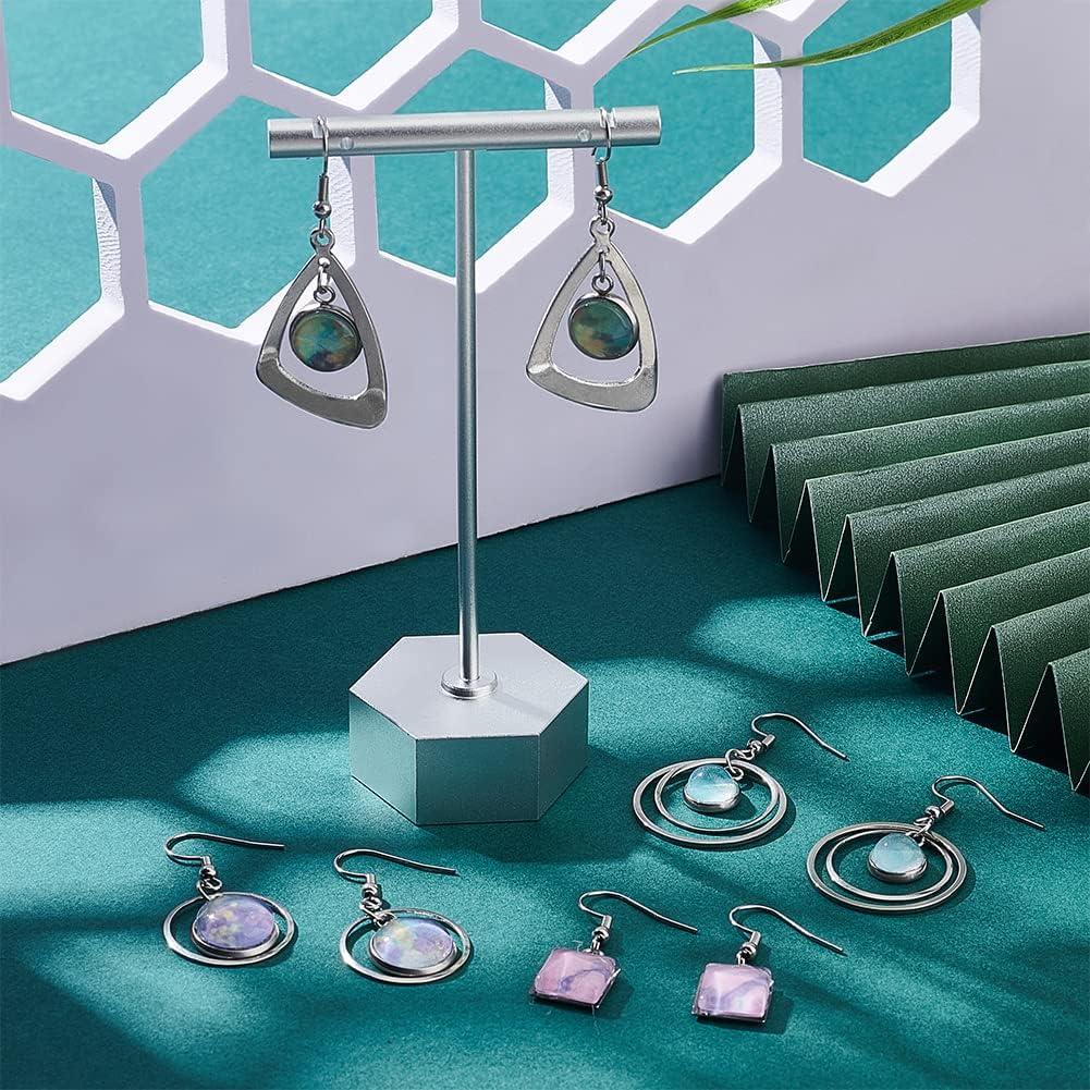 Aretes Colgantes de Domo de Vidrio UNICRAFTALE 12 Pares DIY