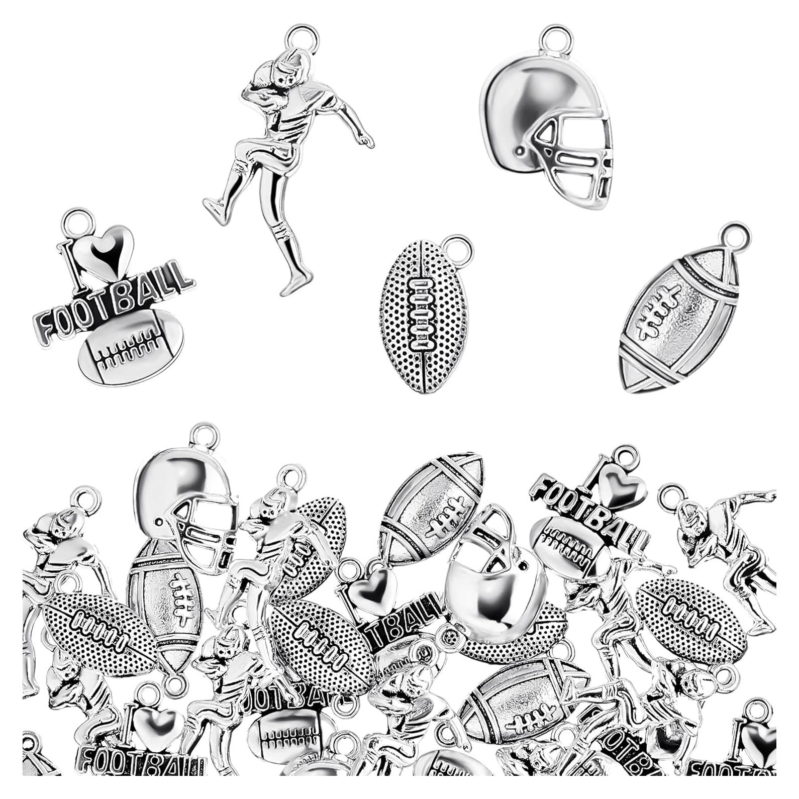 70 Encantos de Fútbol Blulu para DIY - Colgantes de Joyería