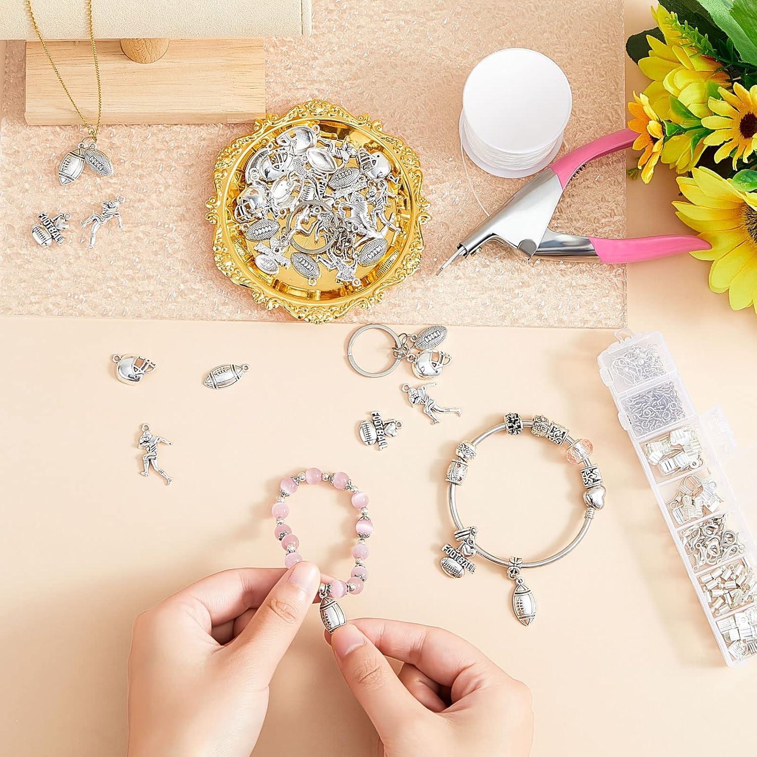 70 Encantos de Fútbol Blulu para DIY - Colgantes de Joyería