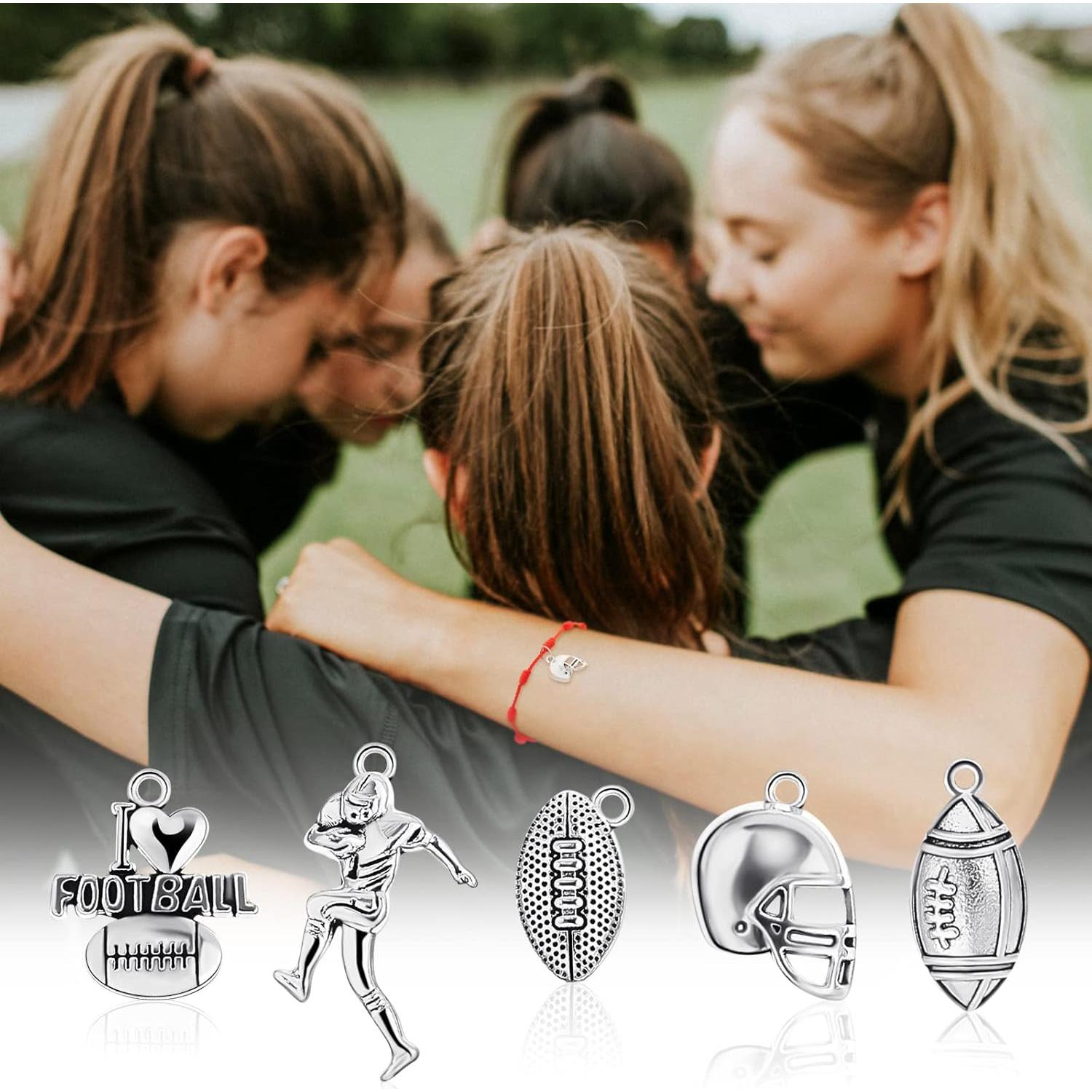 70 Encantos de Fútbol Blulu para DIY - Colgantes de Joyería