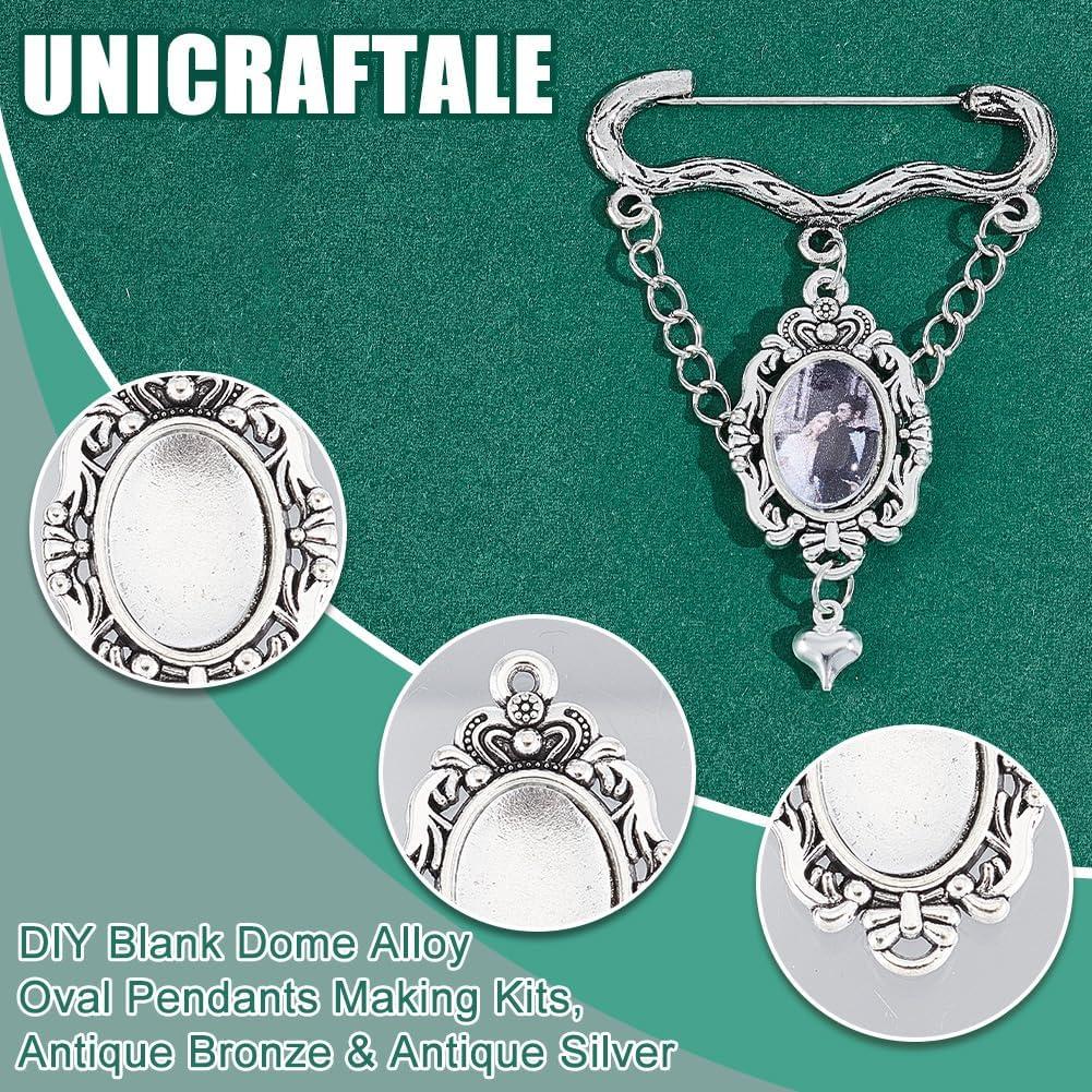 Colgantes Cabochón Ovalados UNICRAFTALE 14x10mm 60pcs