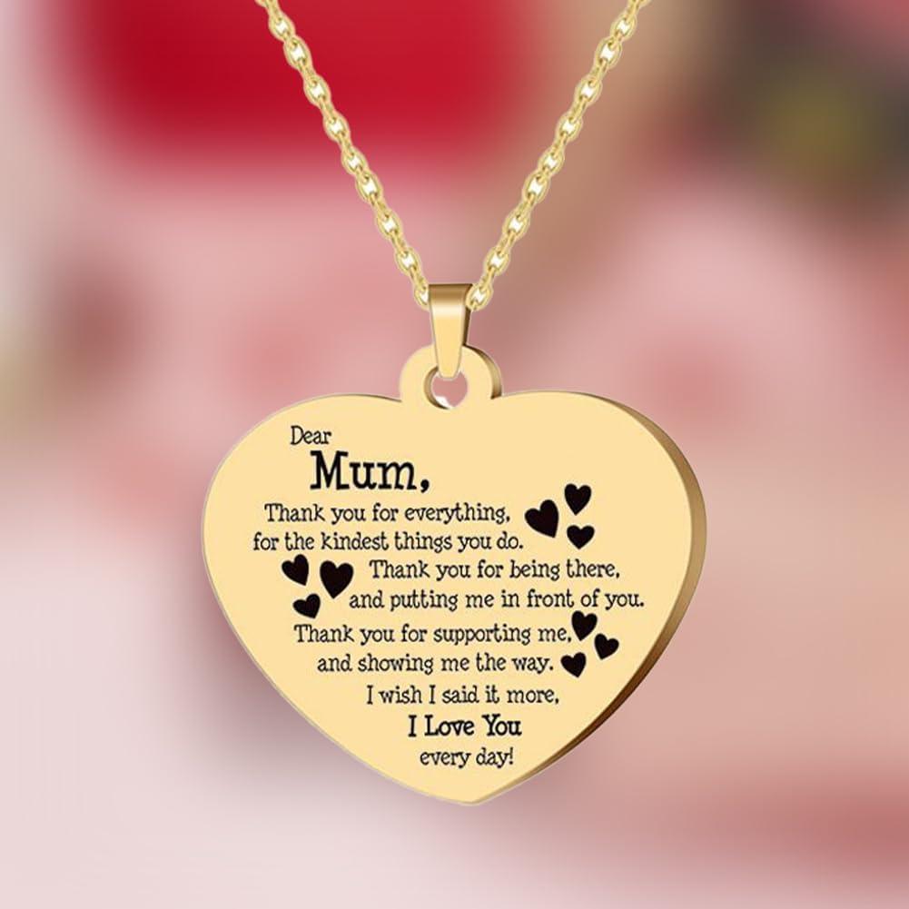 Colgantes de Acero Inoxidable DELORIGIN 25mm Corazón Dorado