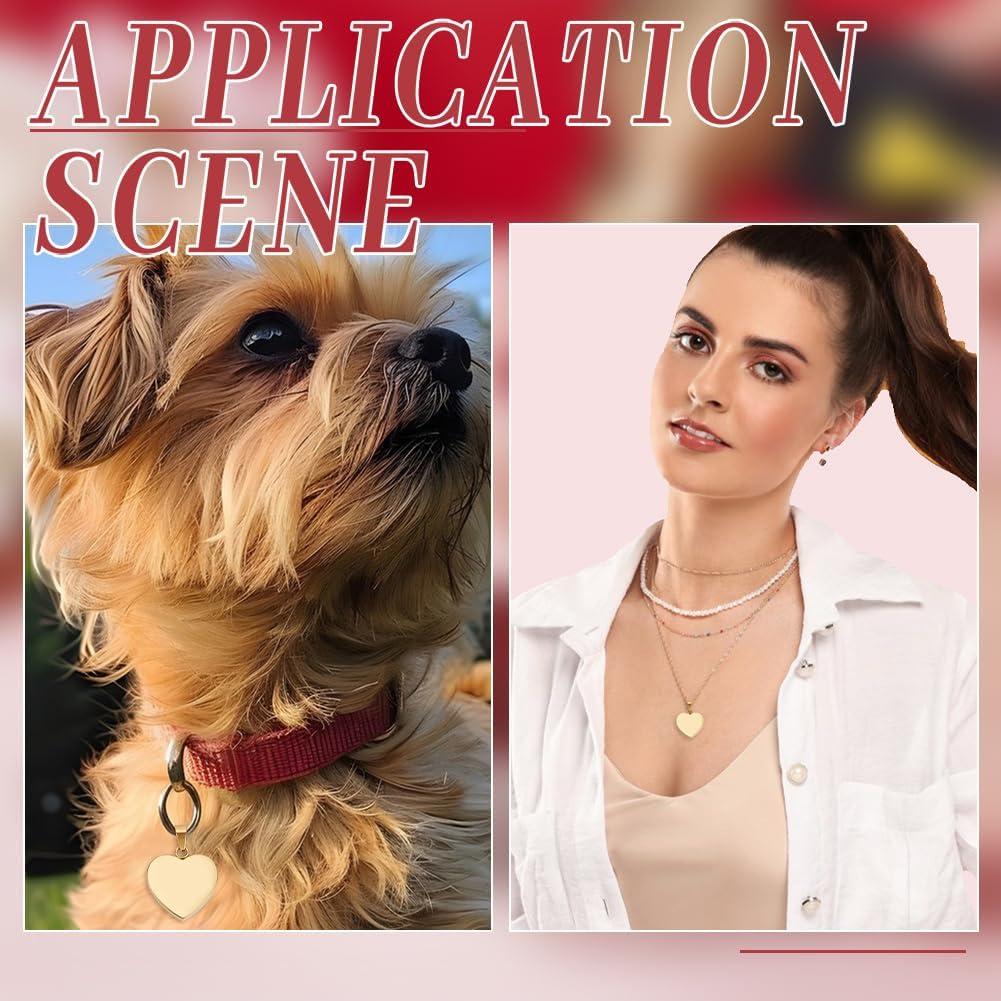 Colgantes de Acero Inoxidable DELORIGIN 25mm Corazón Dorado