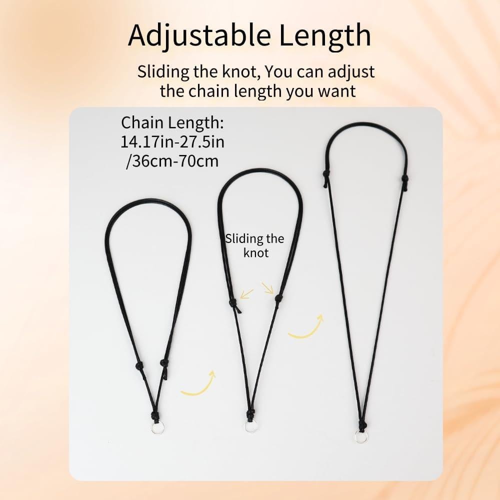 20 Cuerdas de Collar Ajustables Weryerker Multicolor DIY Joyería