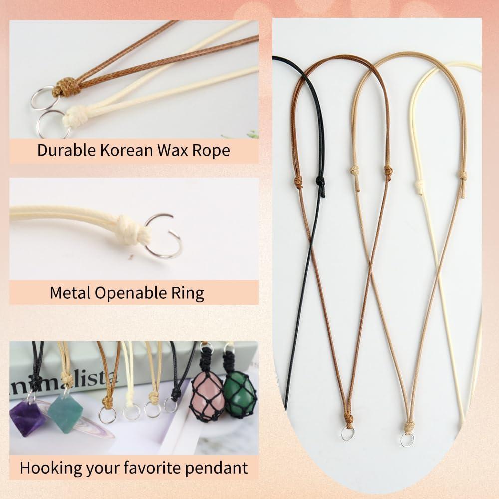 20 Cuerdas de Collar Ajustables Weryerker Multicolor DIY Joyería