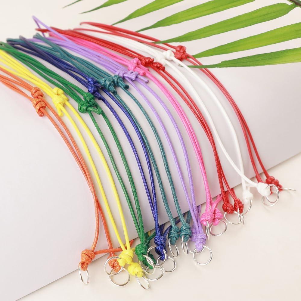 20 Cuerdas de Collar Ajustables Weryerker Multicolor DIY Joyería