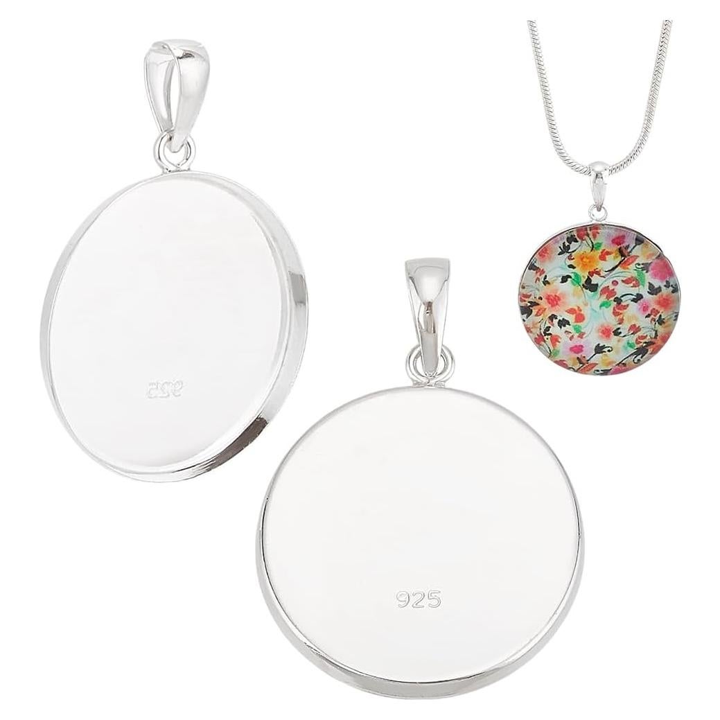 Pendientes de Plata Esterlina 925 PH PandaHall 20mm Redondos