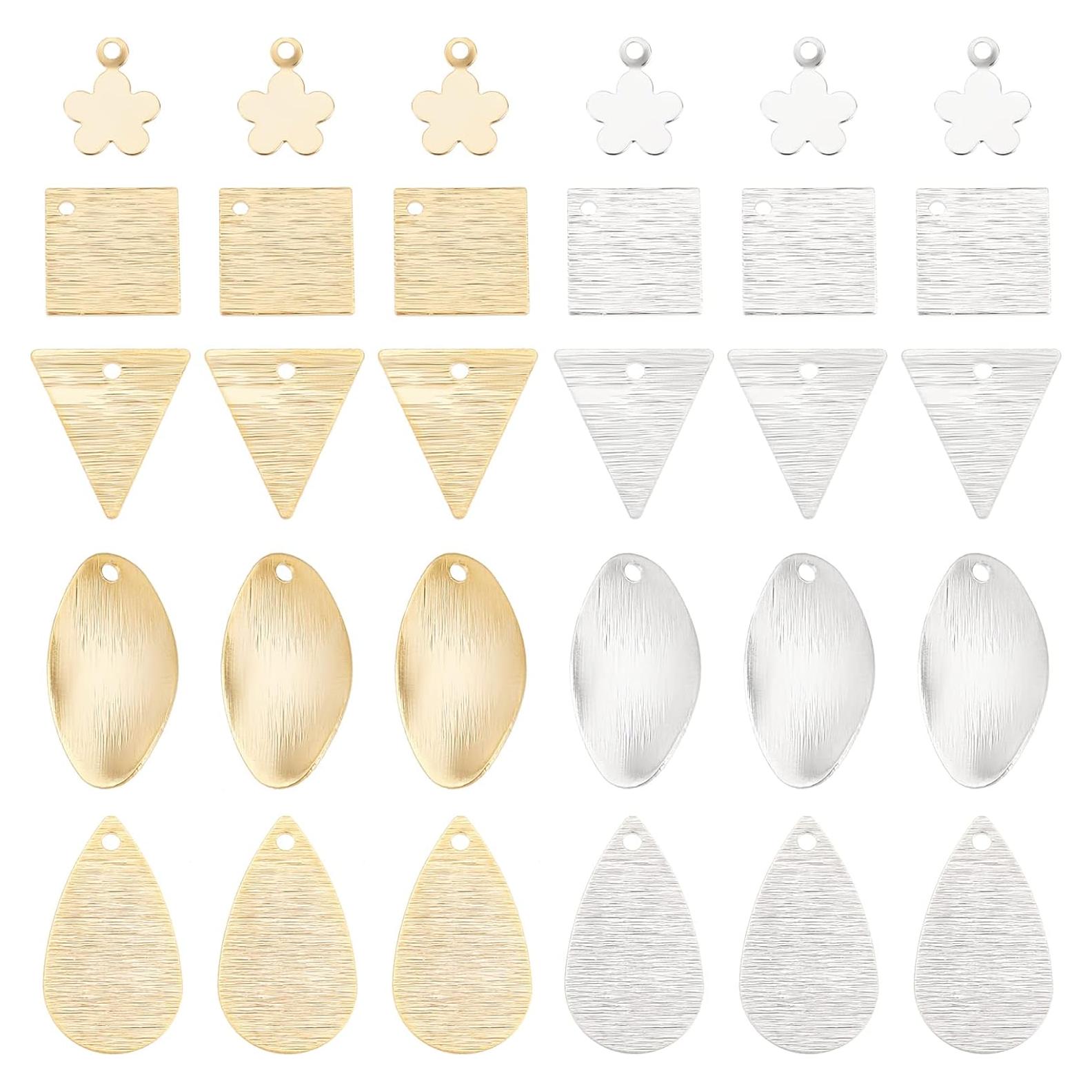 60 Etiquetas en Blanco PH PandaHall Oro 24K y Plata 925 DIY