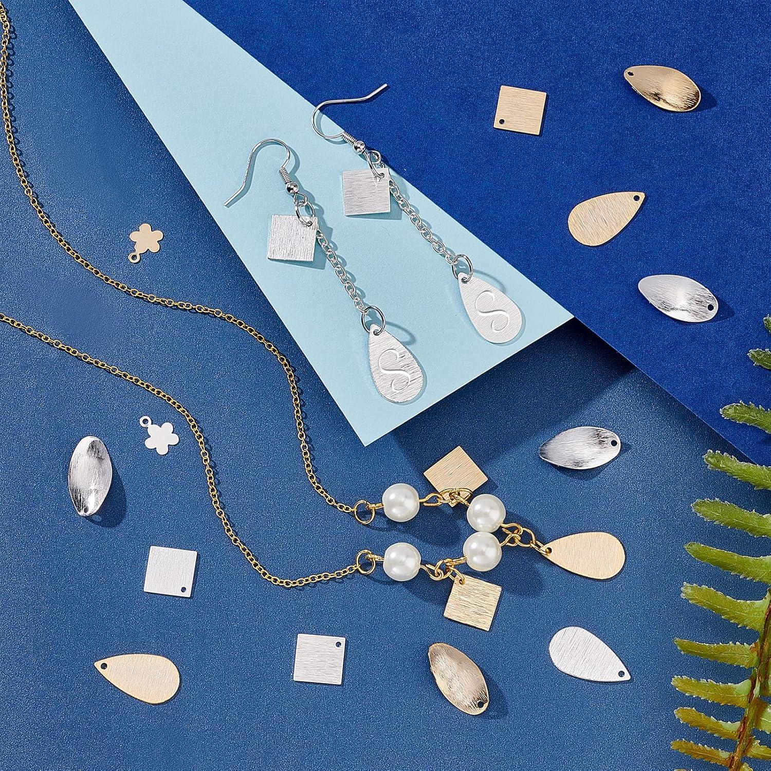 60 Etiquetas en Blanco PH PandaHall Oro 24K y Plata 925 DIY