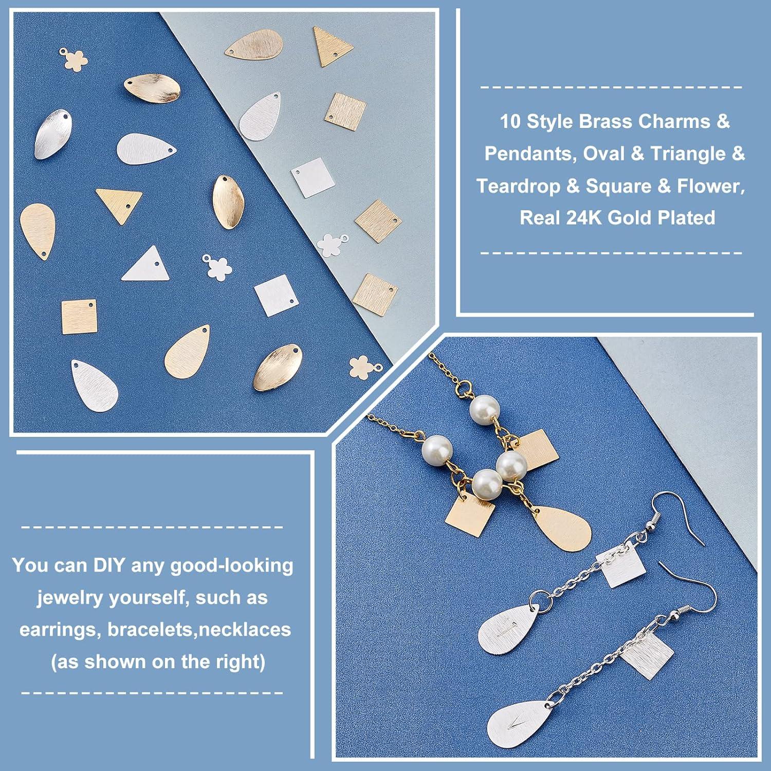 60 Etiquetas en Blanco PH PandaHall Oro 24K y Plata 925 DIY