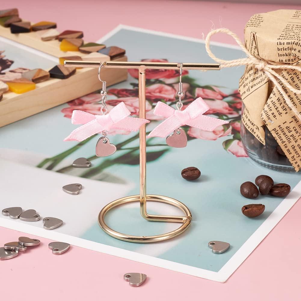 Colgantes Corazón Fashewelry 100 Pcs Acero Inoxidable 10x9mm