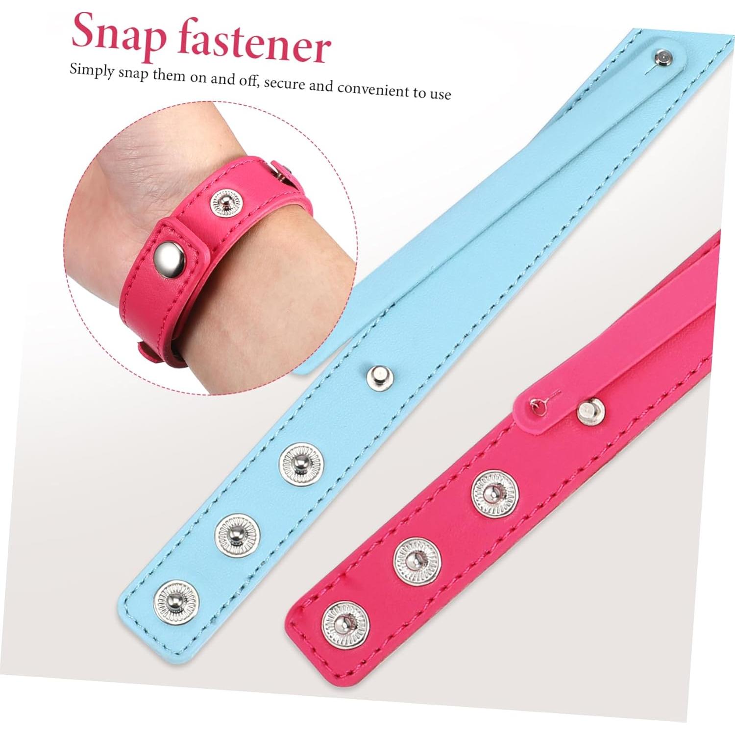 Pulseras de Cuero Angoily 10 Piezas DIY Ajustables Blancas