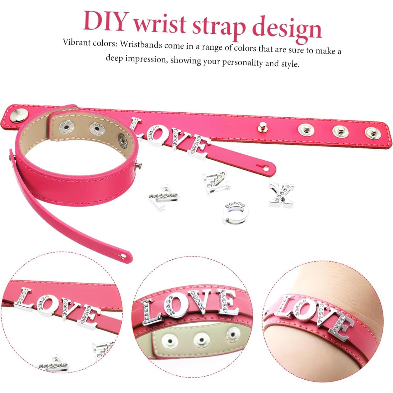 Pulseras de Cuero Angoily 10 Piezas DIY Ajustables Blancas